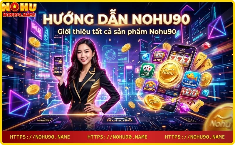 Các sản phẩm cá cược tại Nohu90: casino, thể thao, slot, xổ số, game bài