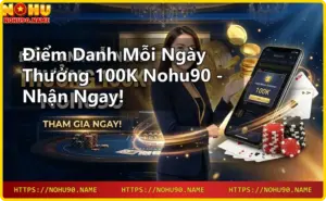 Giao diện điểm danh hàng ngày tại nhà cái Nohu90