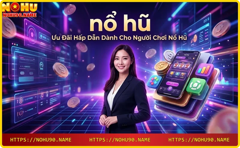 Khuyến mãi nổ hũ Nohu90 - thưởng nạp lần đầu 100%, vòng quay miễn phí, hoàn trả 1%