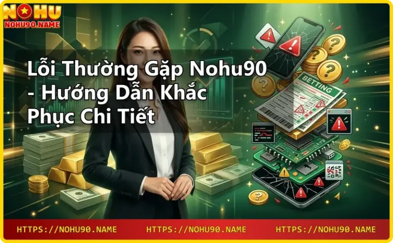 Lỗi đăng nhập Nohu90 - minh họa biểu tượng khóa và cảnh báo