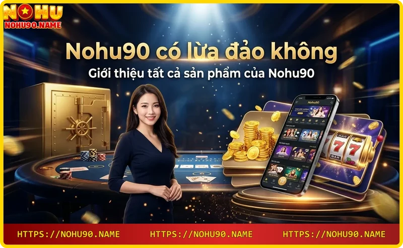Sản phẩm Nohu90 đa dạng: cá cược thể thao, casino trực tuyến, slot game, xổ số, bắn cá