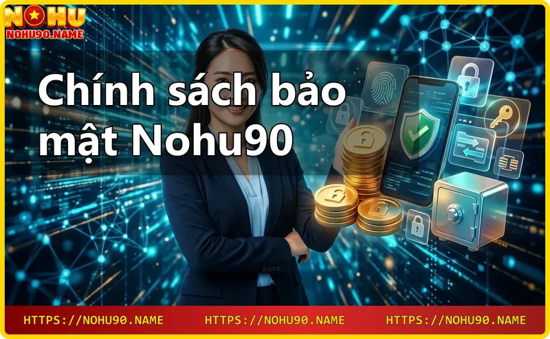 tòa nhà casino tương lai với khiên bảo mật và dữ liệu số, đại diện cho Nohu90 nhà cái uy tín